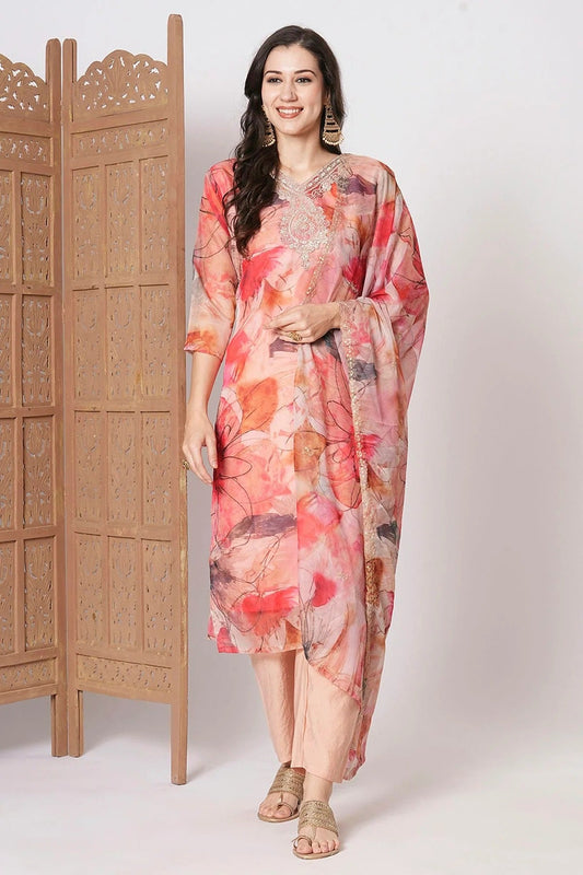 Pink Tabby Silk Stitched Salwar Suit NCSS11111961