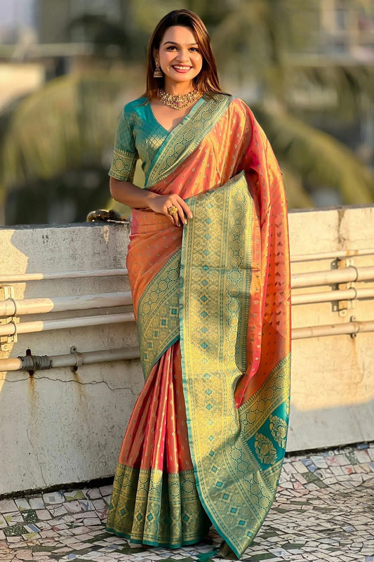 Pink Tussar Silk Traditional Saree NCSD11111647