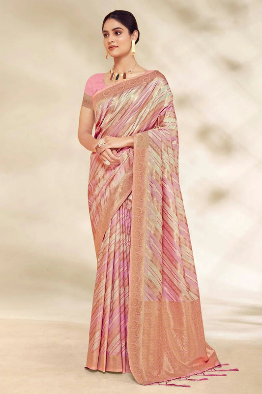 Pink Woven Cotton Saree NCSD11010492