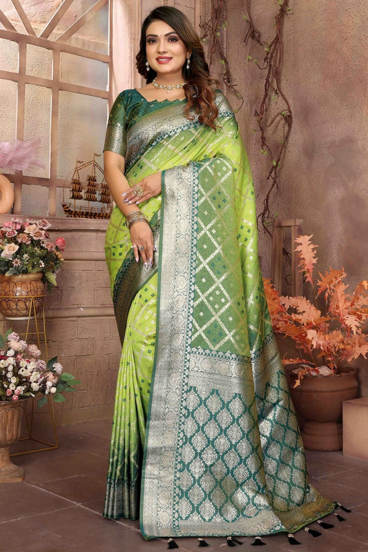 Pista Green Kochi Silk Traditional Saree NCSD11110793
