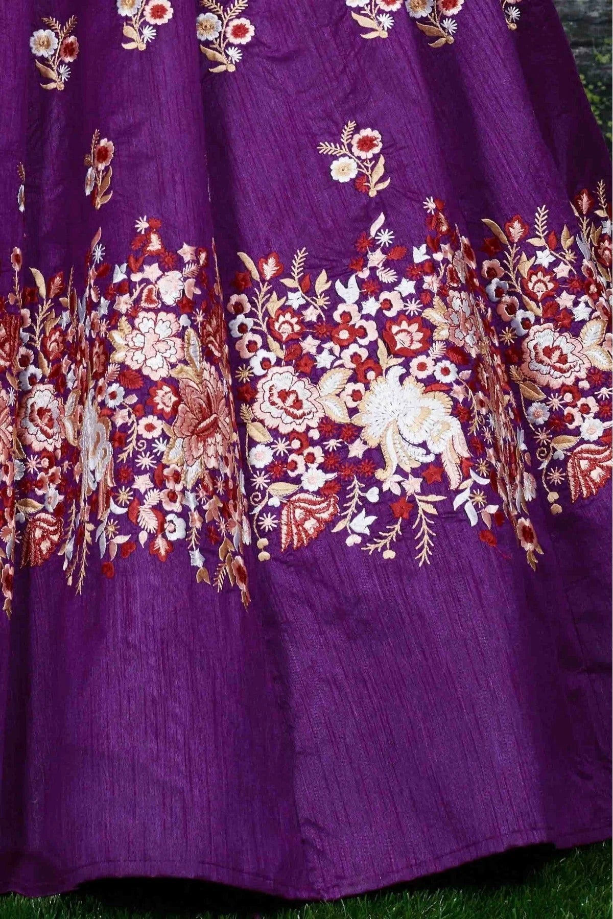 Purple Banglori Silk Lehenga Choli NCLC10110250