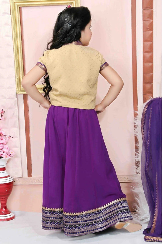 Purple Faux Georgette Party Wear Lehenga Choli NCGW10710803