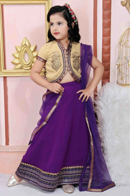 Purple Faux Georgette Party Wear Lehenga Choli NCGW10710803