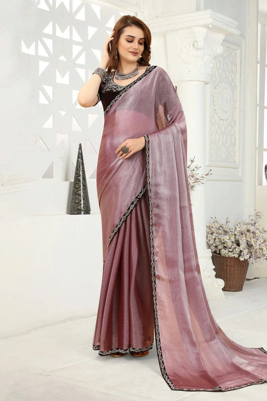 Purple Organza Designer Saree NCLC11210457