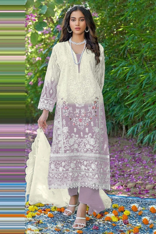 Purple Organza Pakistani Suit NCSM11410573