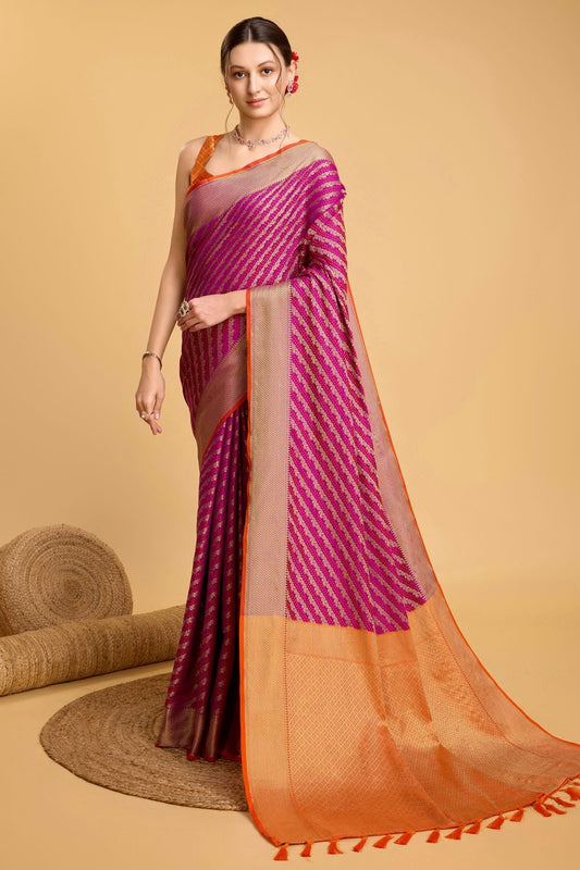 Purple Patola Silk Saree NCSD11112577