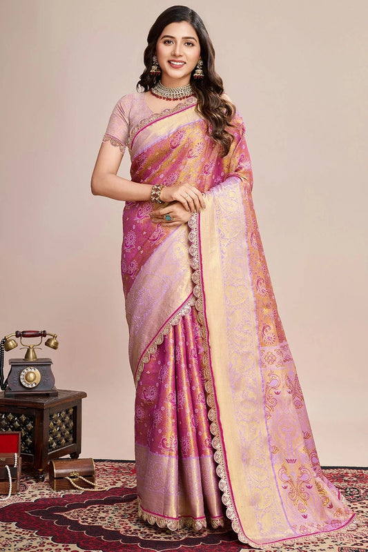 Purple Soft Silk Saree NCSD11111045