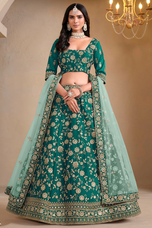 Rama Green Art Silk Lehenga Choli NCLC10510143