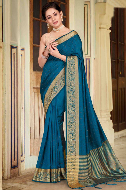 Rama Green Banarasi Art Silk Designer Saree NCSD11210885