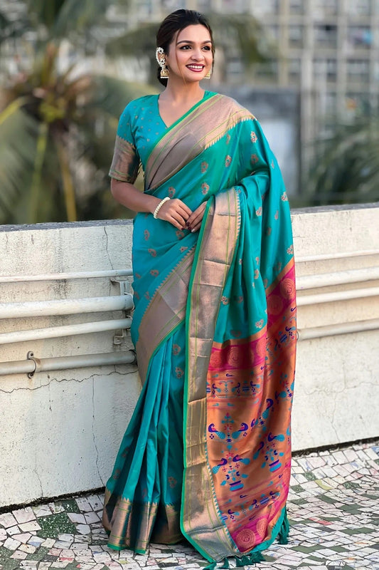 Rama Green Soft Silk Traditional Saree NCSD11111870