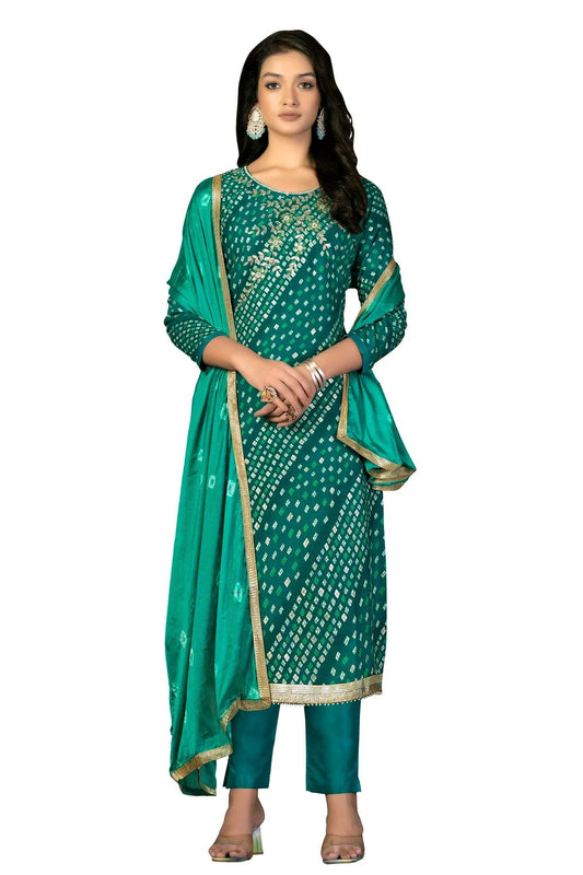 Rama Green Unstitched Jam Cotton Straight Suit NCUS11610343