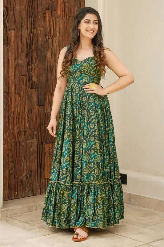 Rayon Readymade Long Gown NCGW11112418