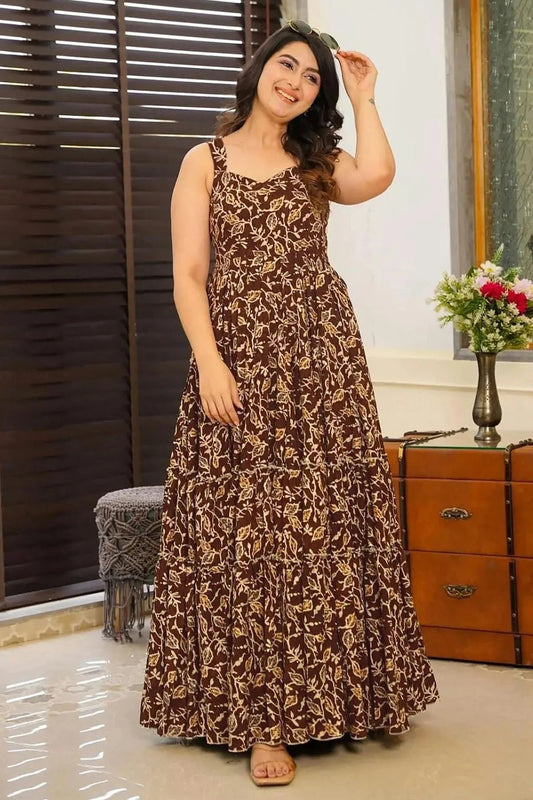 Rayon Readymade Long Gown NCGW11112419