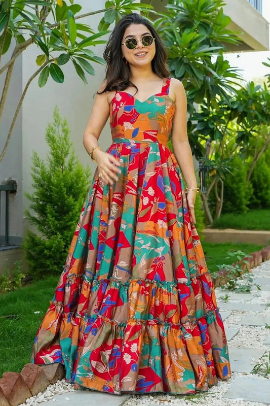 Rayon Readymade Long Gown NCGW11112421