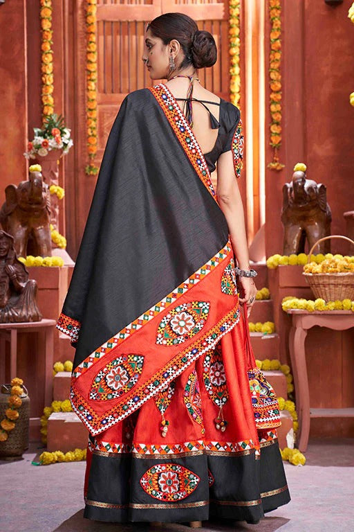Red Art Silk Navratri Lehenga Choli NCLC12410122