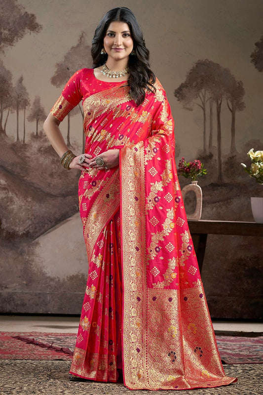 Red Lichi Silk Traditional Saree NCSD11111452
