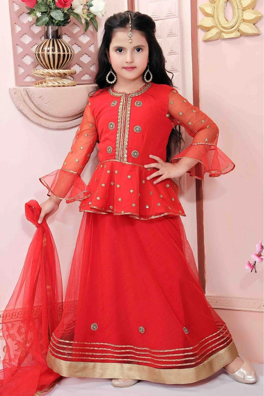 Red Net Party Wear Lehenga Choli NCGW10710765-10