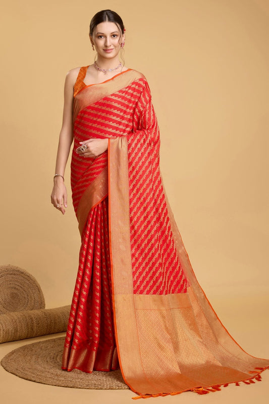 Red Patola Silk Saree NCSD11112576
