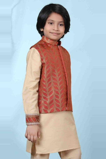 Rust Silk Jacket  NCBW10710731