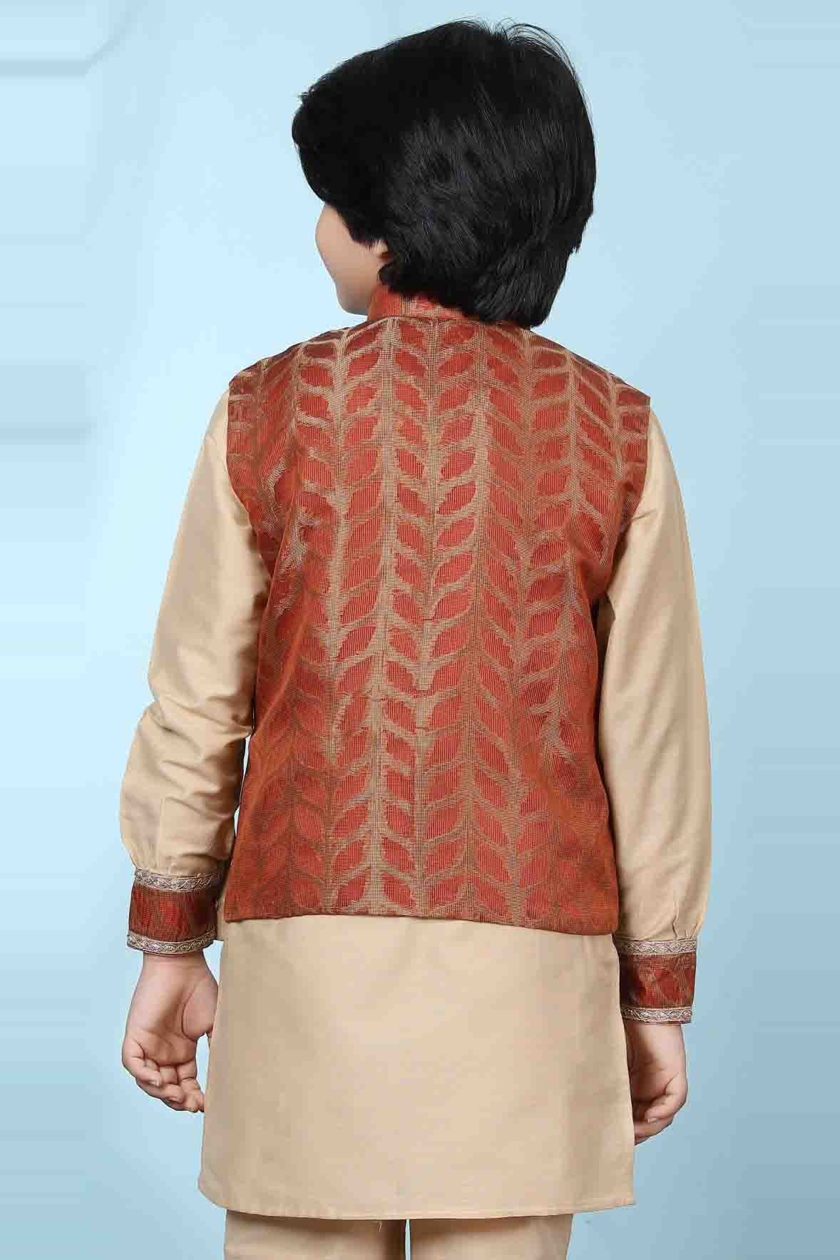 Rust Silk Jacket  NCBW10710731