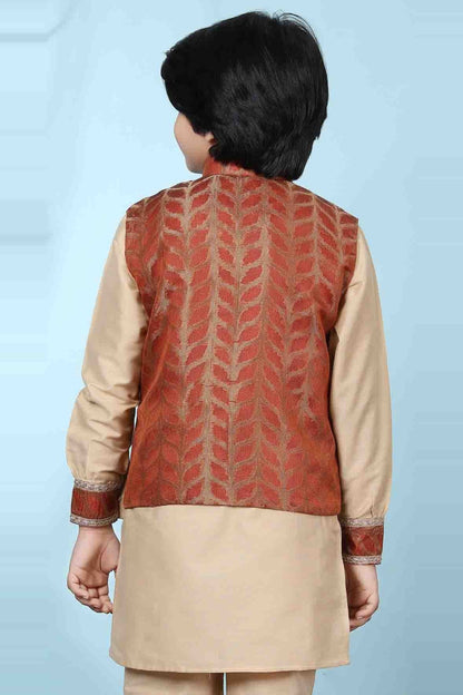 Rust Silk Jacket  NCBW10710731