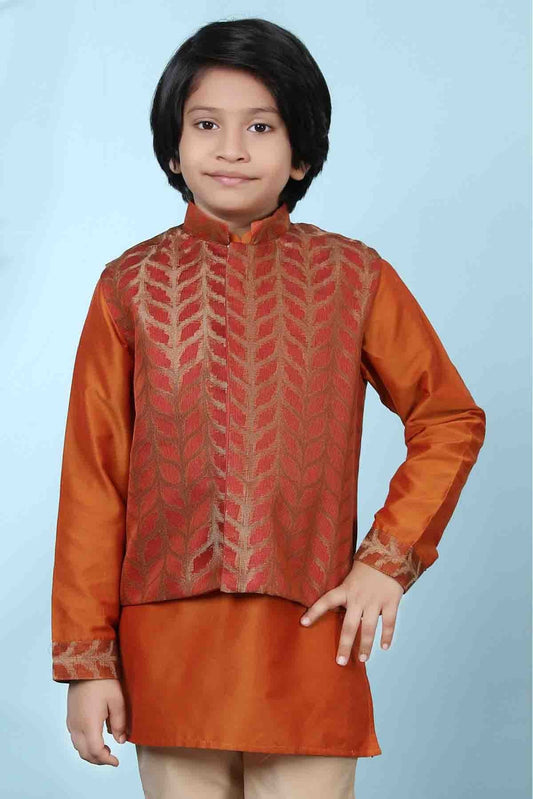 Rust Silk Jacket NCBW10710732