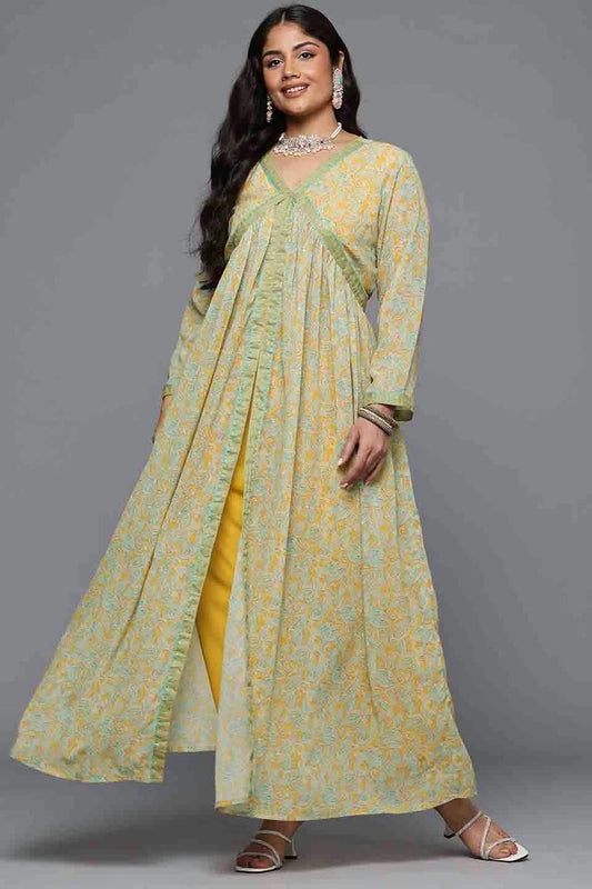 Sea Green Poly Georgette Stitched Top and Bottom  NCSS11110206