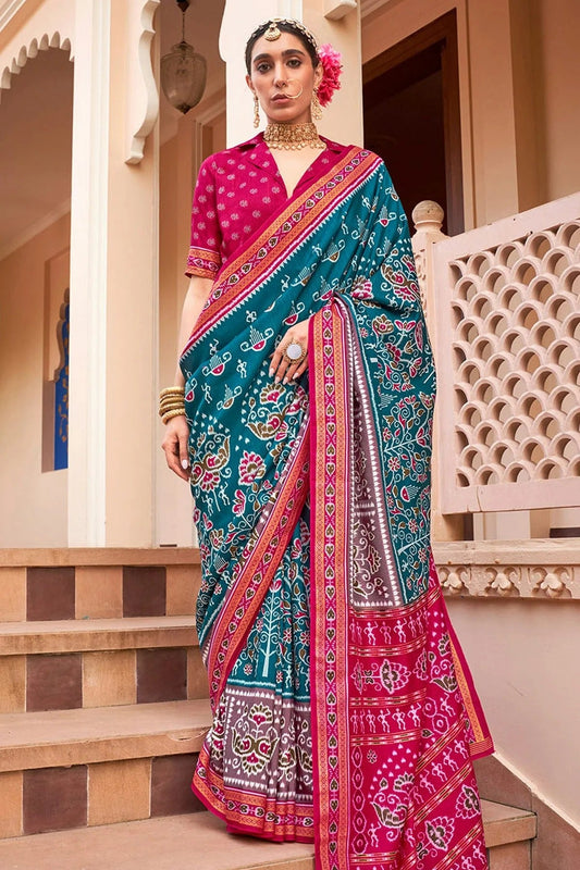 Sky Blue Sigma Silk Traditional Saree NCSD11111148