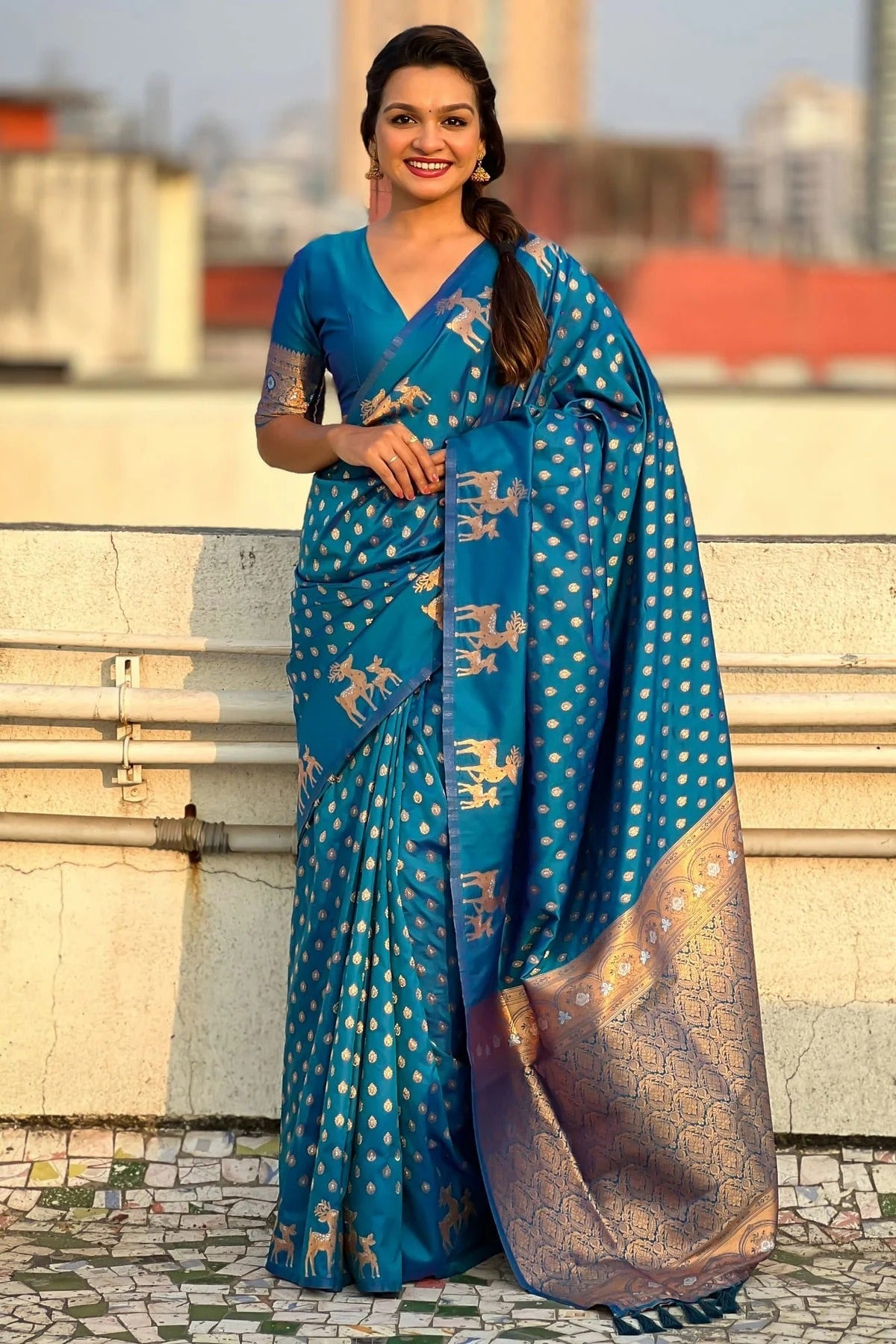 Sky Blue Soft Silk Traditional Saree NCSD11111139