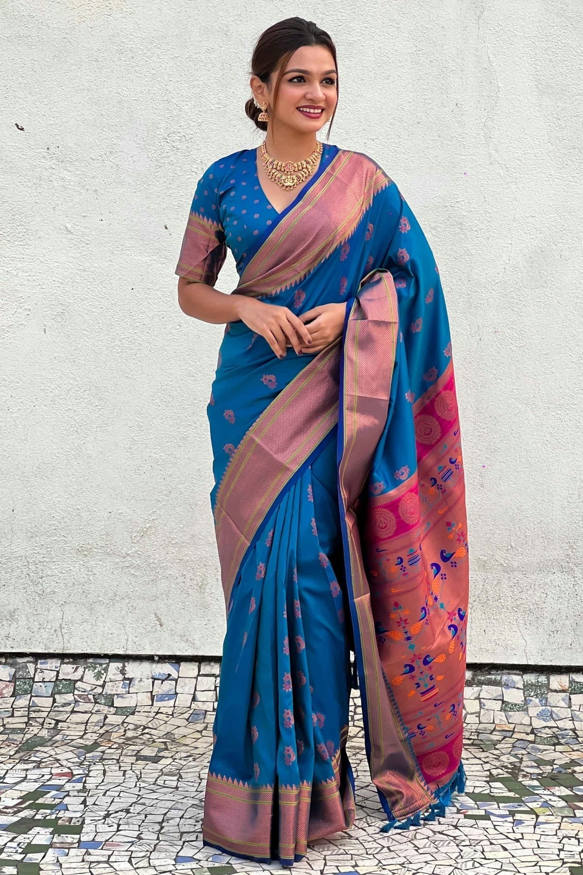 Sky Blue Soft Silk Traditional Saree NCSD11111865