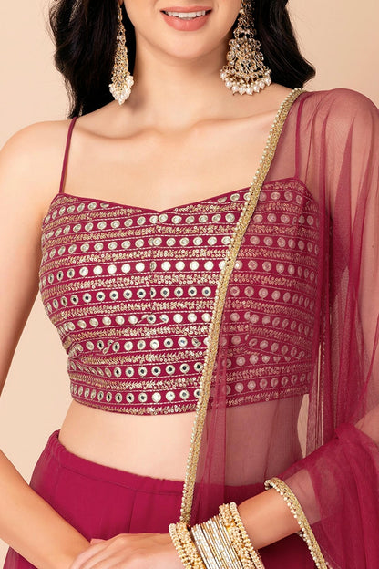 Soft Net Lehenga Choli In Pink Colour LC10110160