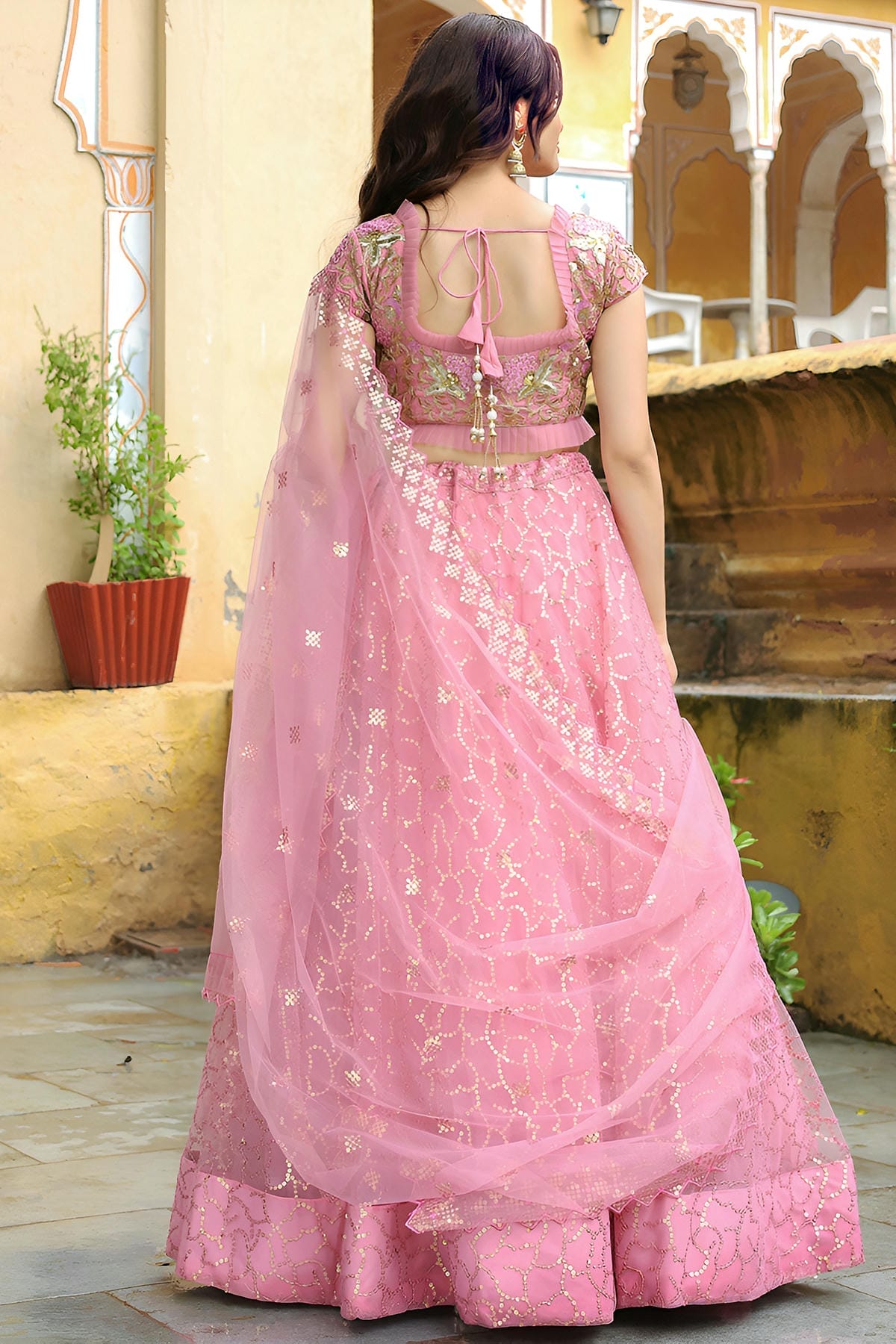 Soft Net Lehenga Choli In Pink Colour LC10110185