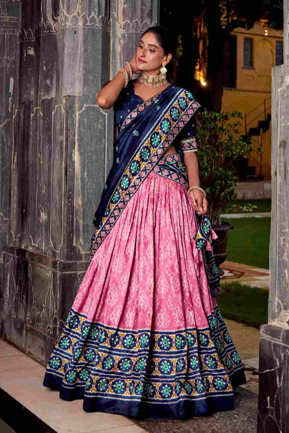 Tasar Silk Zari Woven Work Lehenga Choli In Baby Pink Colour NCLD1300068