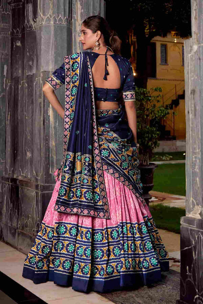 Tasar Silk Zari Woven Work Lehenga Choli In Baby Pink Colour NCLD1300068