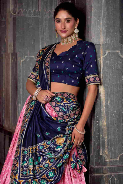 Tasar Silk Zari Woven Work Lehenga Choli In Baby Pink Colour NCLD1300068