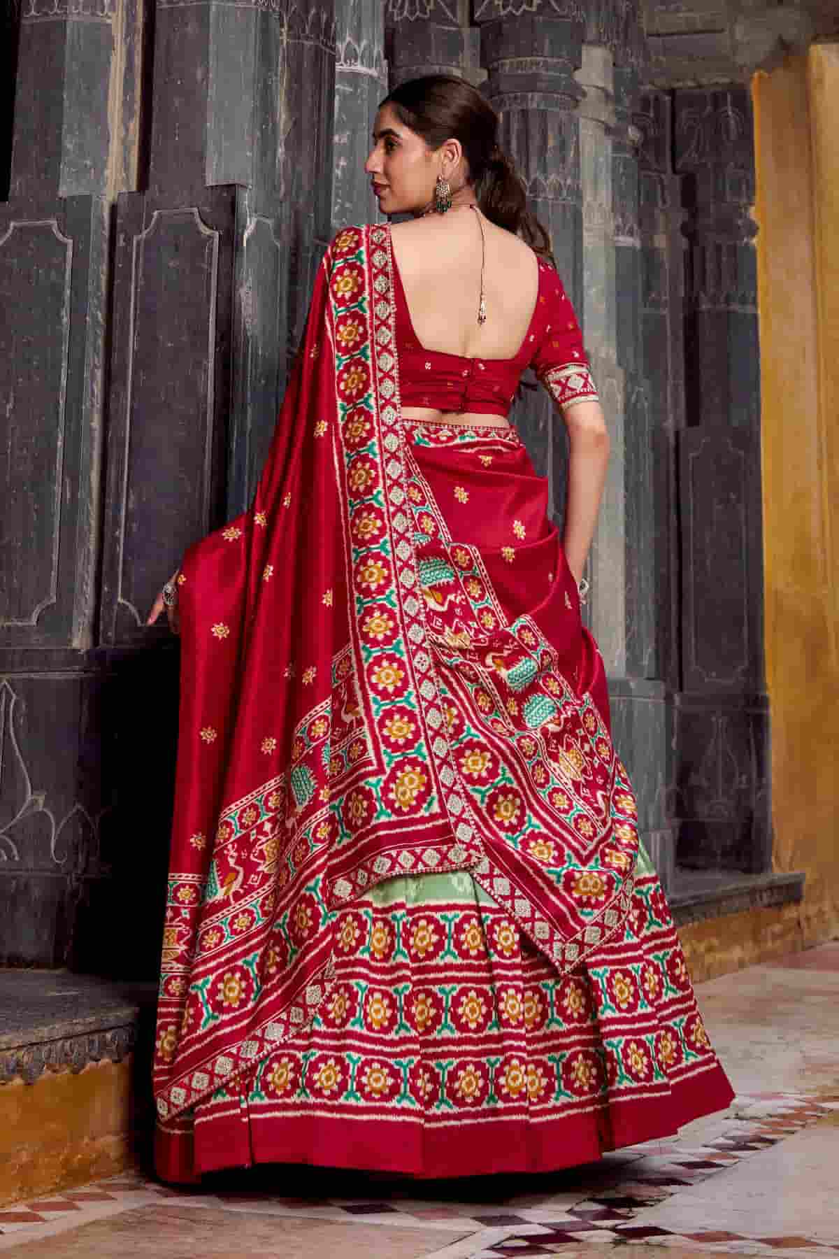 Tasar Silk Zari Woven Work Lehenga Choli In Light Green Colour NCLD1300071