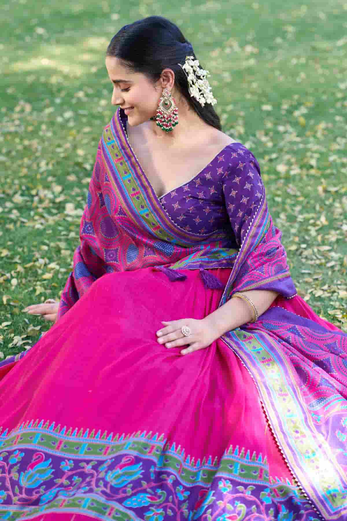 Tasar Silk Zari Woven Work Lehenga Choli In Pink Colour NCLD1300056