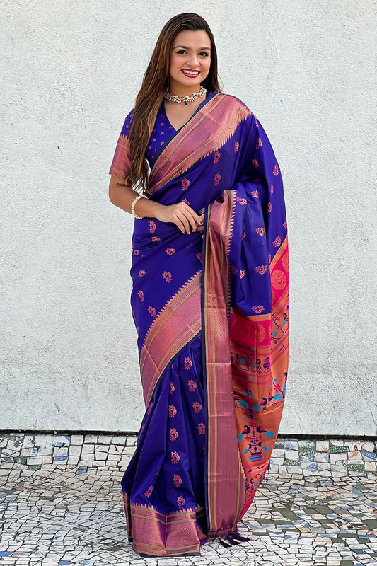 Violet Soft Silk Traditional Saree NCSD11111871