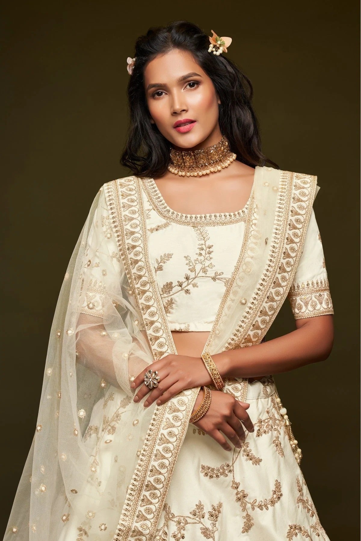 White Art Silk Lehenga Choli NCLC10110345-10
