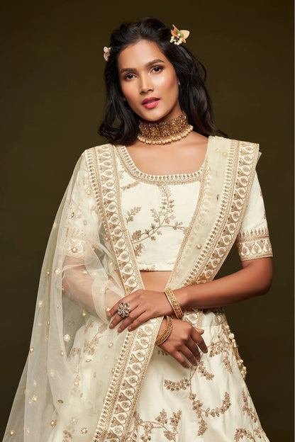 White Art Silk Lehenga Choli NCLC10110345-10