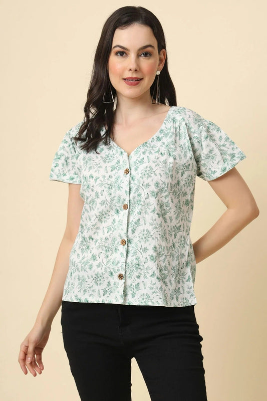 White Crepe Readymade Top  NCTP11112273