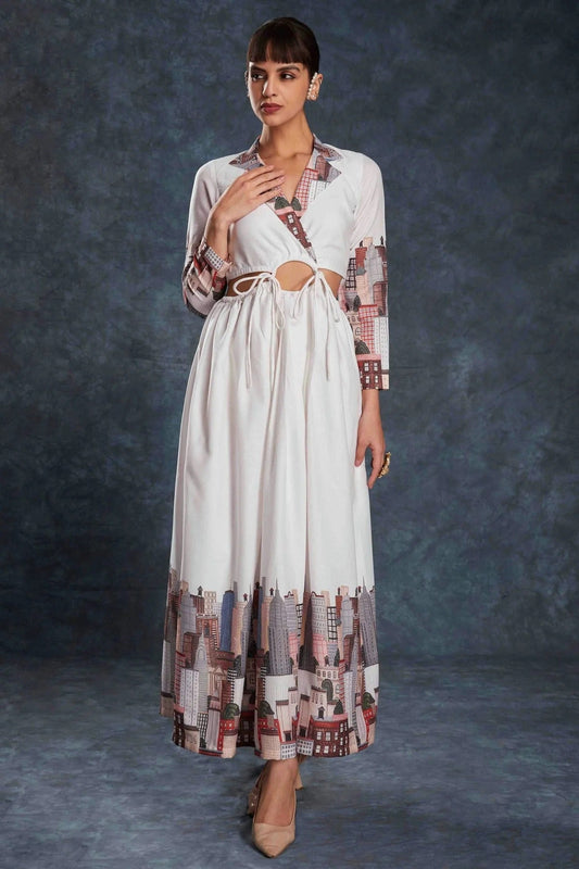 White Linen Maxi Dress  NCTP10810133