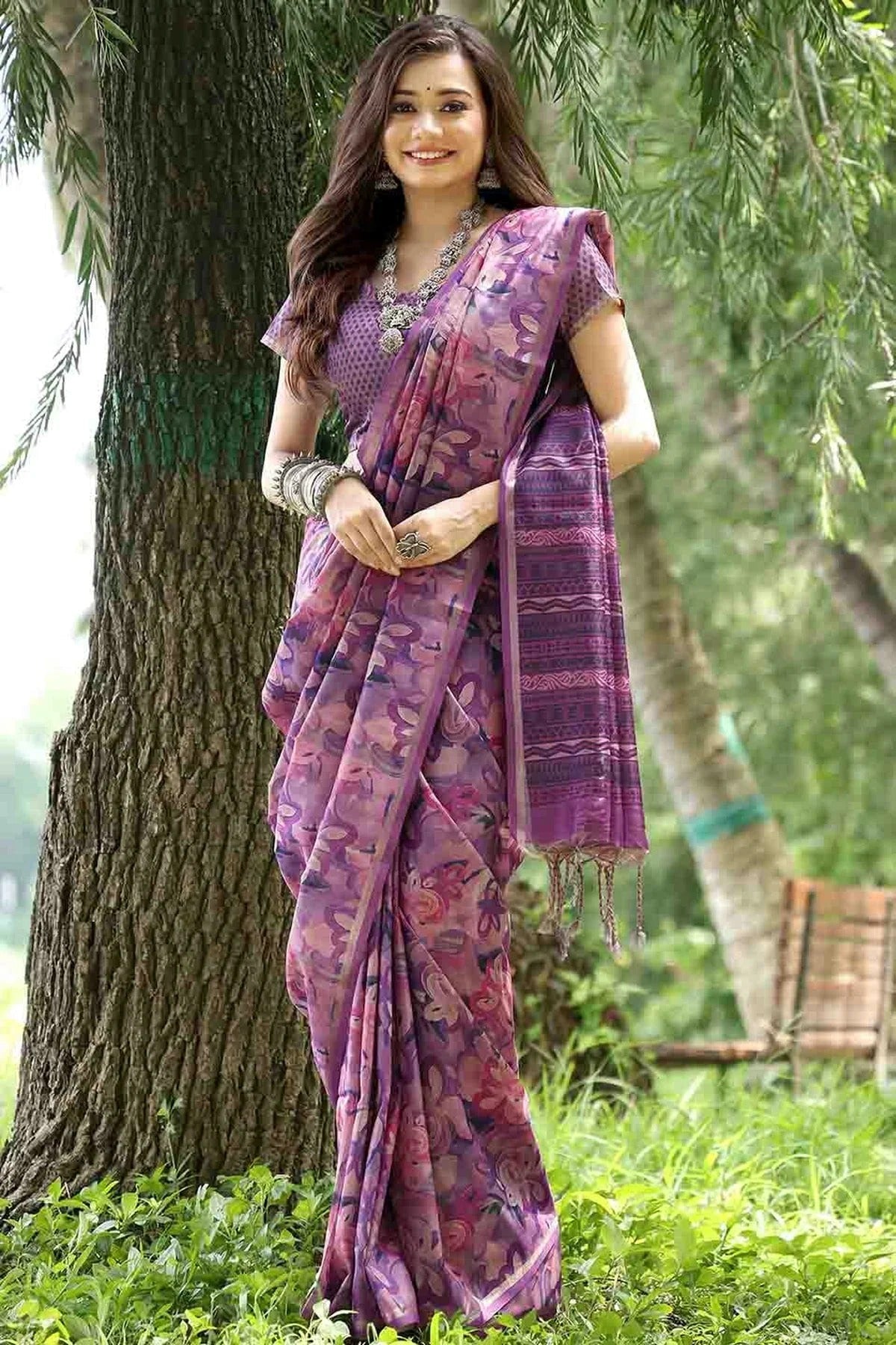 Wine Cotton Silk Traditional Saree NCSD12610101