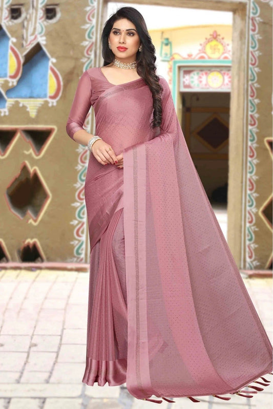 Wine Satin Designer Saree NCSD11210692