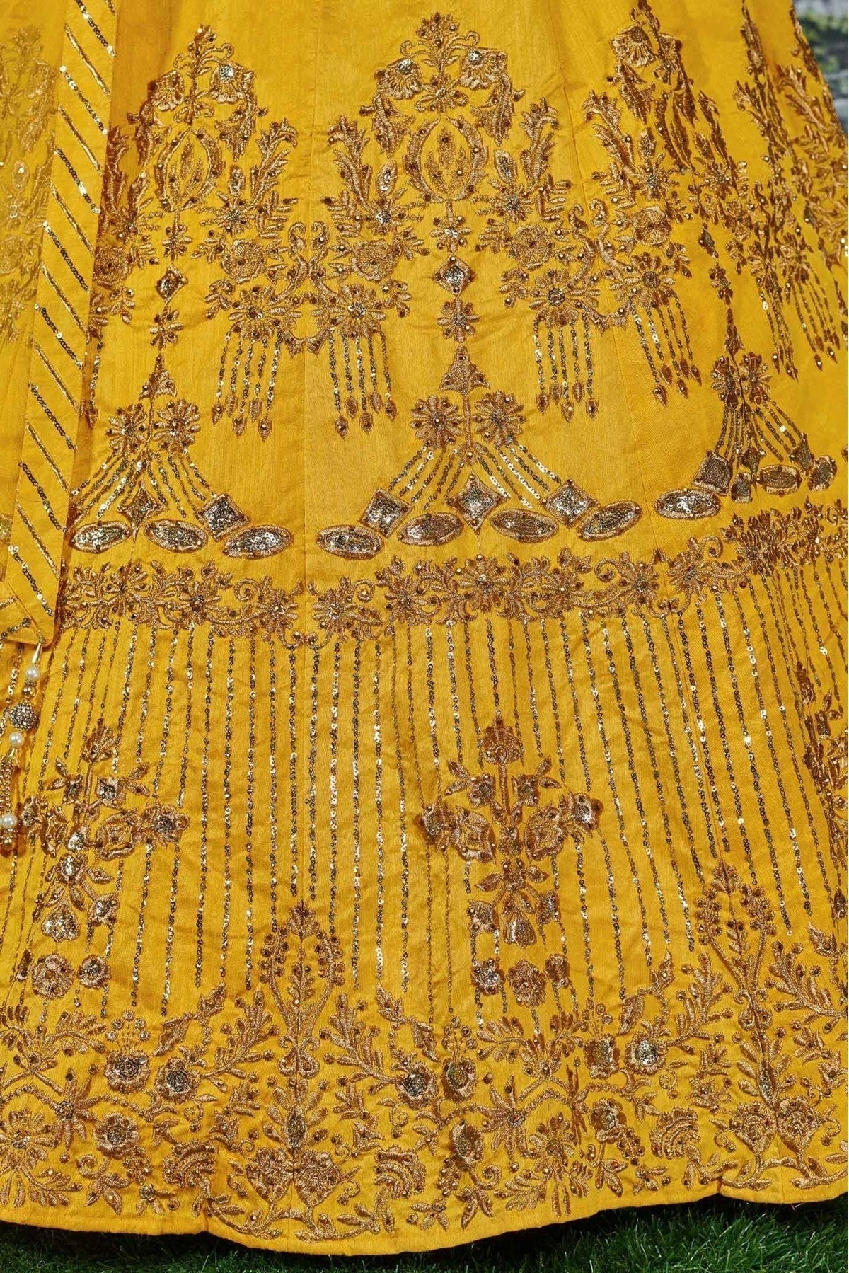 Yellow Banglory Silk Lehenga Choli NCLC10110280