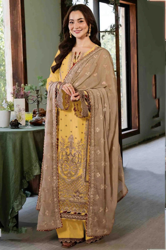 Yellow Faux Georgette Pakistani Suit NCSM11410122