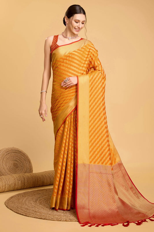 Yellow Patola Silk Saree NCSD11112578