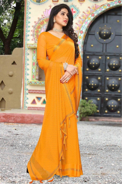Yellow Satin Designer Saree NCSD11210688